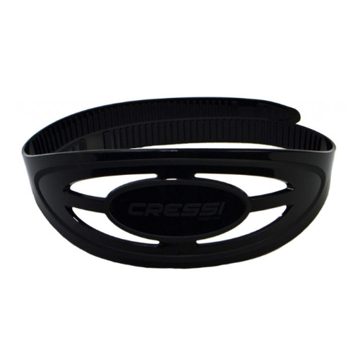 Cressi F1 Silicone Mask Strap | Black - Click Image to Close